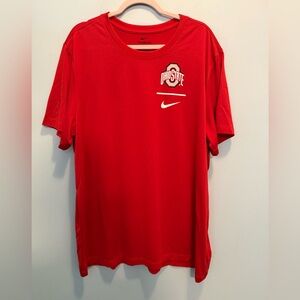 Nike Men's Red Ohio State Short Sleeve Tee XXL